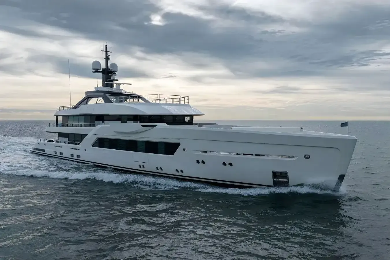 Satemi yacht, a 196 ft Amels luxury superyacht underway, 60 meters, built in 2024.