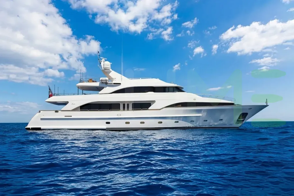 White Satine yacht - 114' (34m) Benetti Yachts offered by LIME Yachts and Brokerage of Ft Lauderdale, Florida.