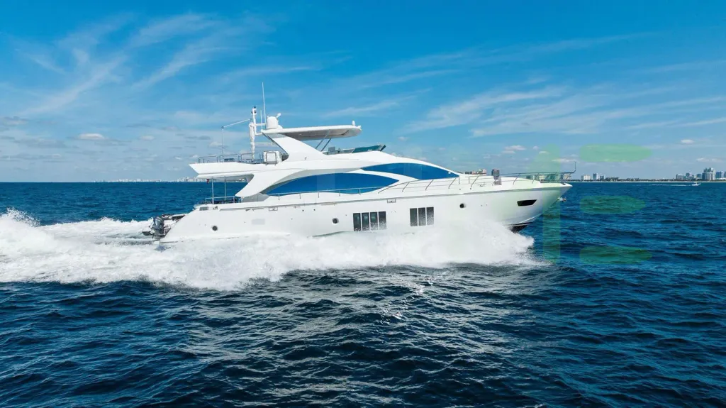 White Satisfaction yacht for sale and price, showing the details and features of the interior and exterior available for purchase from LIME Yachts and Brokerage located in Fort Lauderdale Florida.