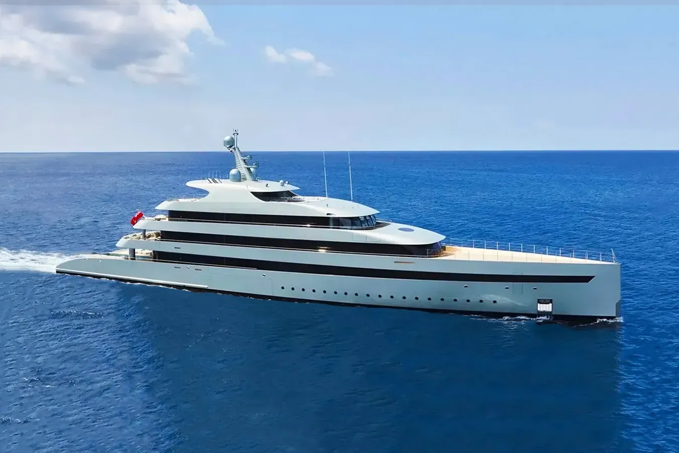 Savannah yacht, a 273 ft Feadship luxury superyacht underway, 83.5 meters, built in 2015, 2024.