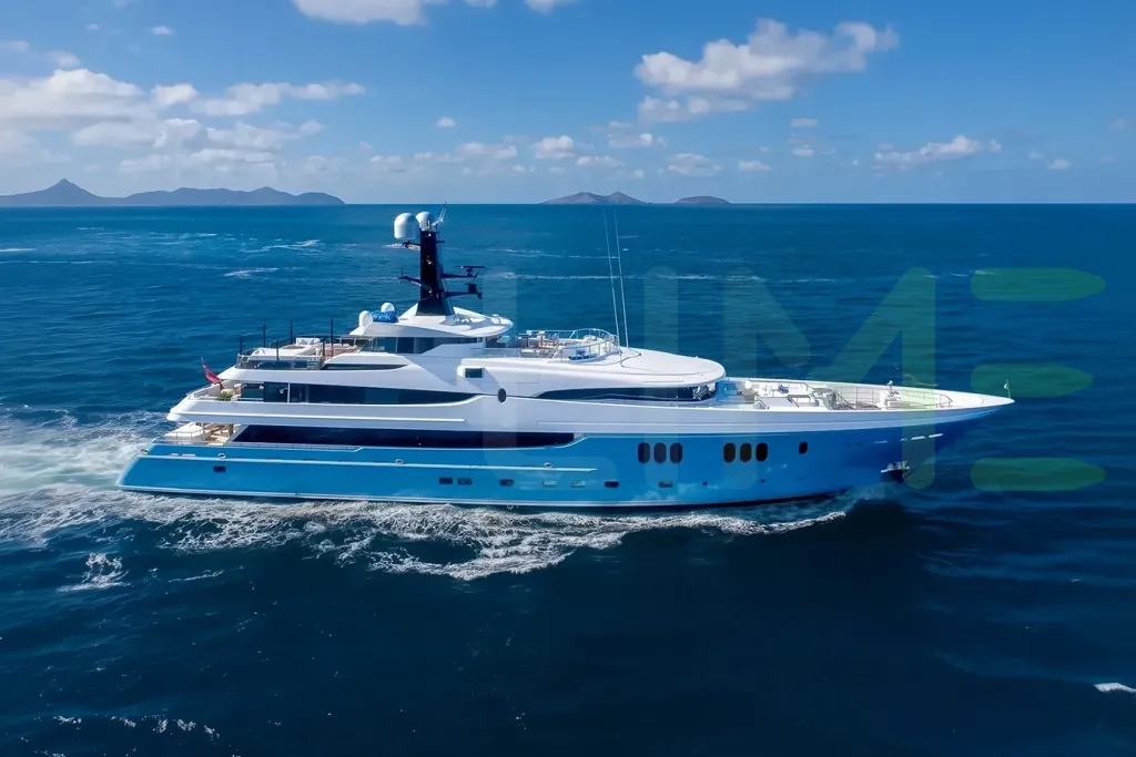 White Scott Free yacht for sale and price, showing the details and features of the interior and exterior available for purchase from LIME Yachts and Brokerage located in Fort Lauderdale Florida.