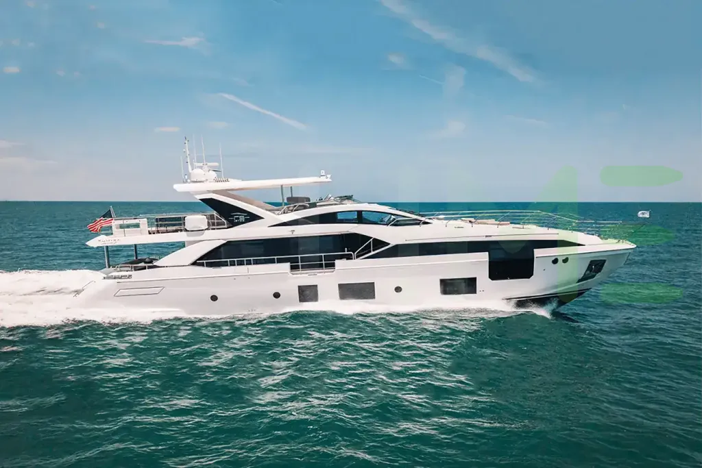 White Scudo yacht - 87' (26m) Azimut offered by LIME Yachts and Brokerage of Ft Lauderdale, Florida.