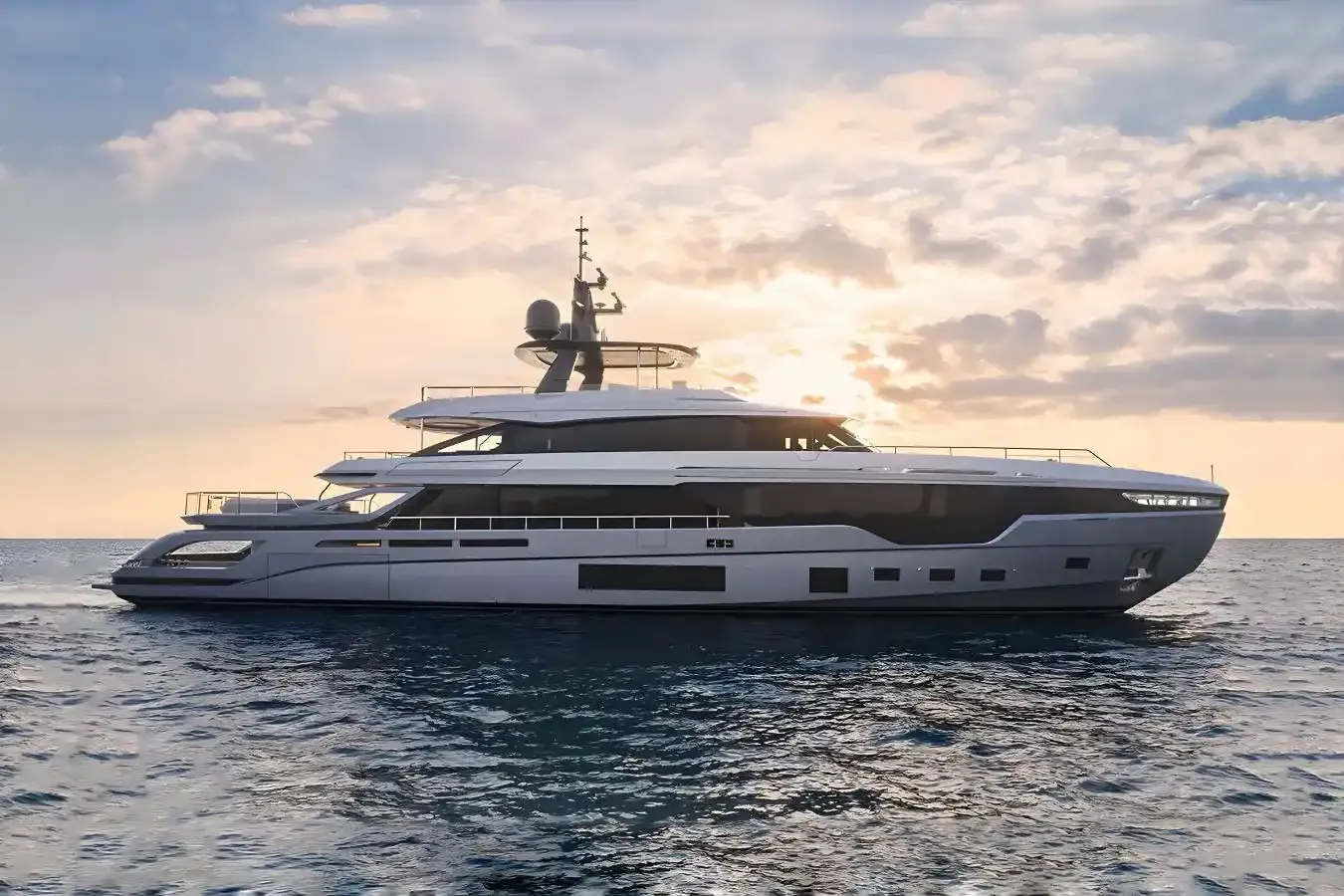 Sea Wolf yacht, a 125 ft Azimut luxury superyacht underway, 38.2 meters, built in 2023.