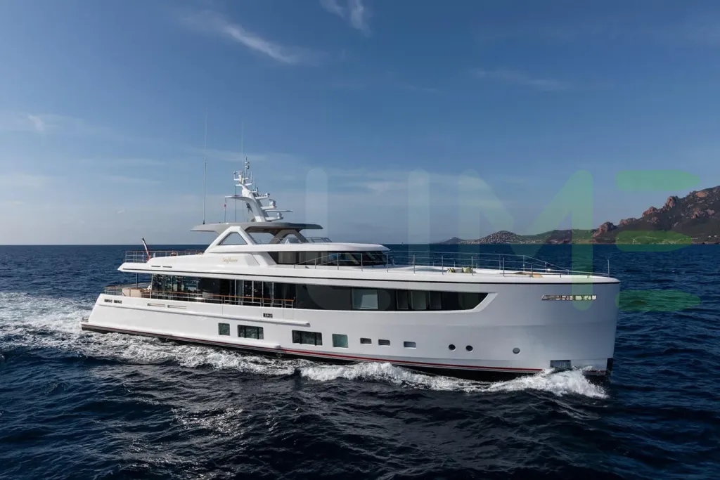 White Seaflower yacht for charter and price offered for rent by LIME Yachts and Brokerage located in Fort Lauderdale Florida.