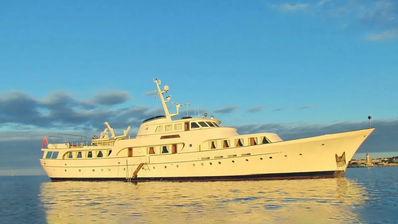Secret Life yacht, a 147 ft Feadship luxury superyacht underway, 45.02 meters, built in 1973, 2023.