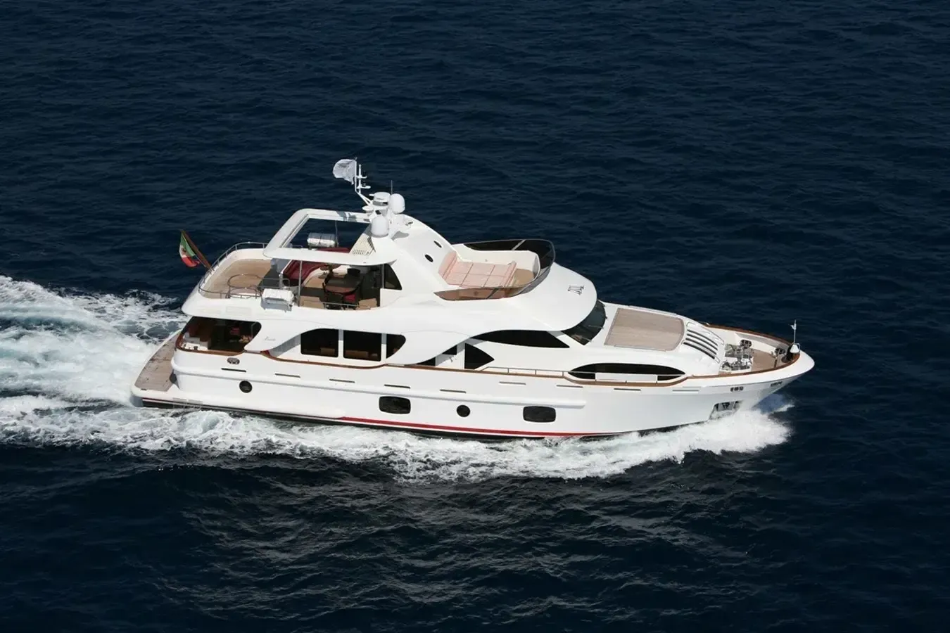 Sofia of Tortola yacht, a 83 ft Benetti Yachts luxury superyacht underway, 25.5 meters, built in 2008, 2023.