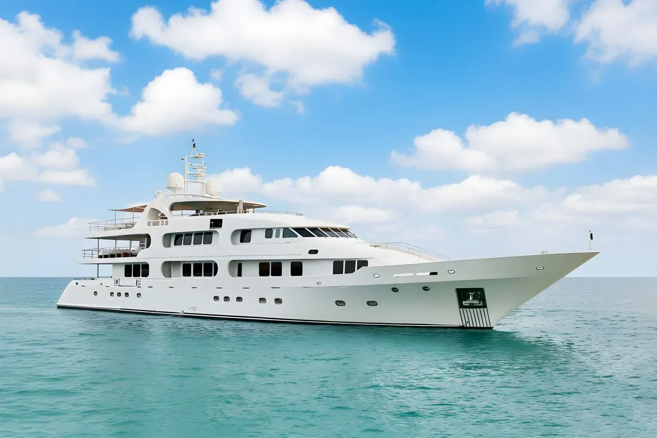 Sojo yacht, a 175 ft Benetti luxury superyacht underway, 53.4 meters, built in 1984, 2025.