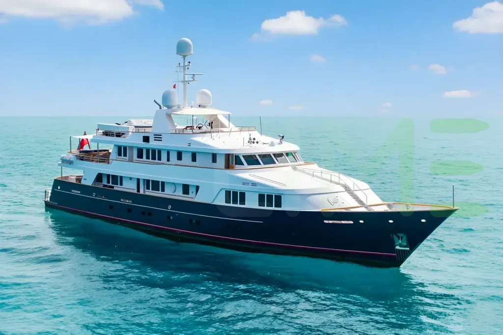 White Solinda yacht for sale and price, showing the details and features of the interior and exterior available for purchase from LIME Yachts and Brokerage located in Fort Lauderdale Florida.