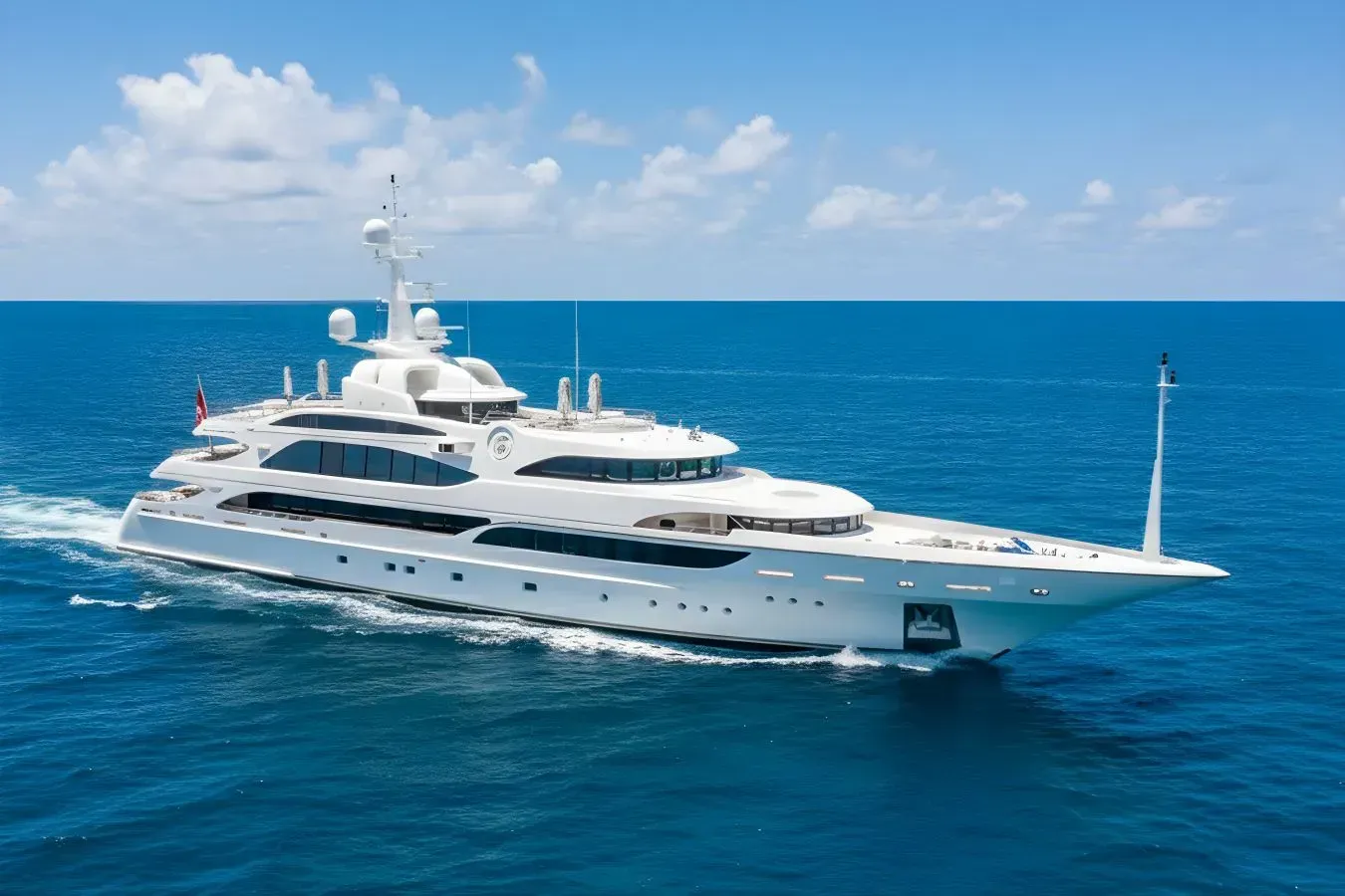 Sorrento yacht, a 203 ft Benetti luxury superyacht underway, 62 meters, built in 2010, 2020.