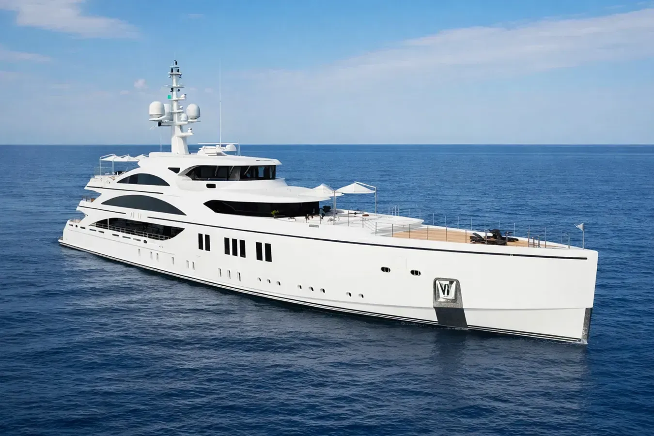 Soundwave yacht, a 206 ft Benetti Yachts luxury superyacht underway, 63 meters, built in 2015, 2025.