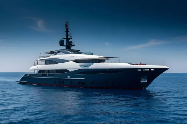 Starburst III yacht, a 155 ft Bilgin luxury superyacht underway, 47.4 meters, built in 2017, 2019.