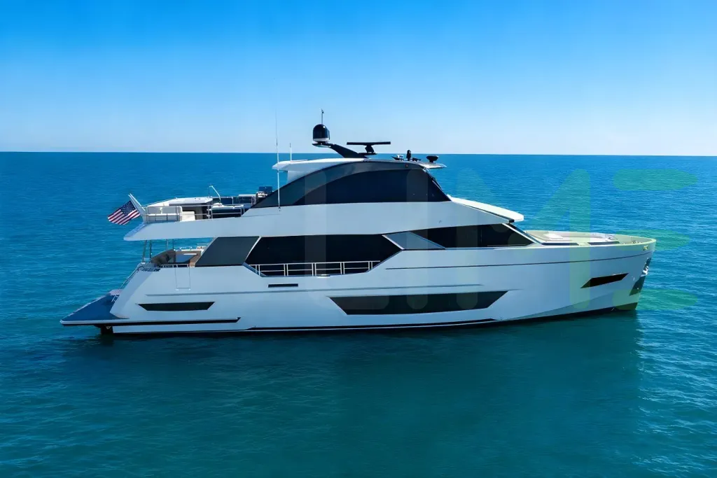 White Stottsea yacht - 83' (25m) Ocean Alexander offered by LIME Yachts and Brokerage of Ft Lauderdale, Florida.