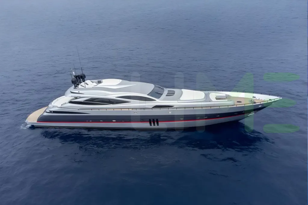 White Strofades yacht - 2026 guide with the owner of the world's 3973rd largest yacht, the 7th largest yacht built by superyacht builder Pershing, based in Italy.