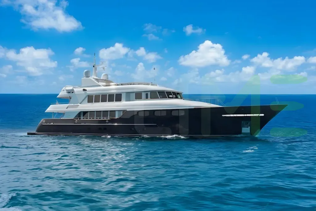 White SummerDance yacht for sale and price, showing the details and features of the interior and exterior available for purchase from LIME Yachts and Brokerage located in Fort Lauderdale Florida.