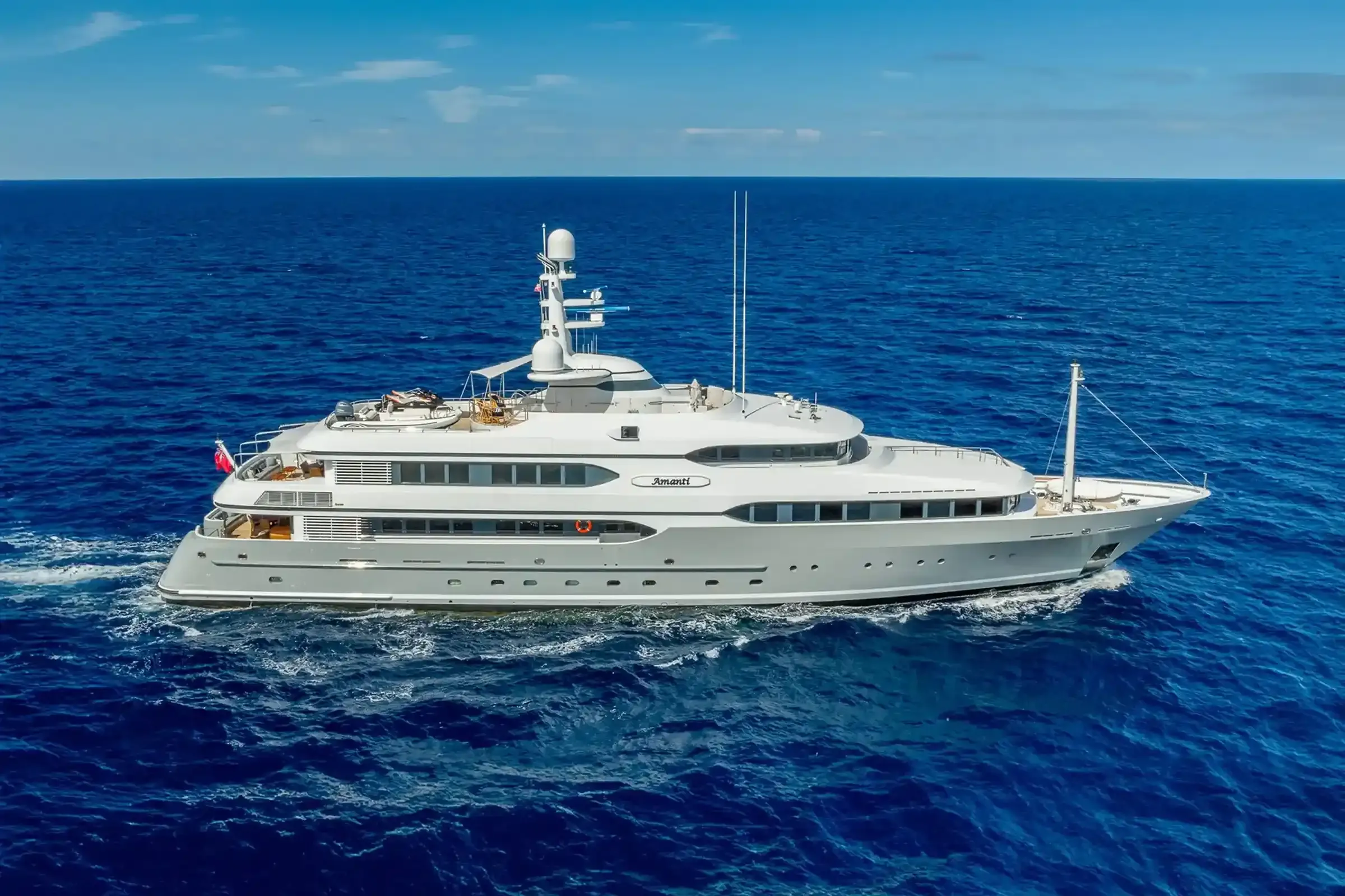 Supernova yacht, a 169 ft Feadship luxury superyacht underway, 51.8 meters, built in 2003, 2025.