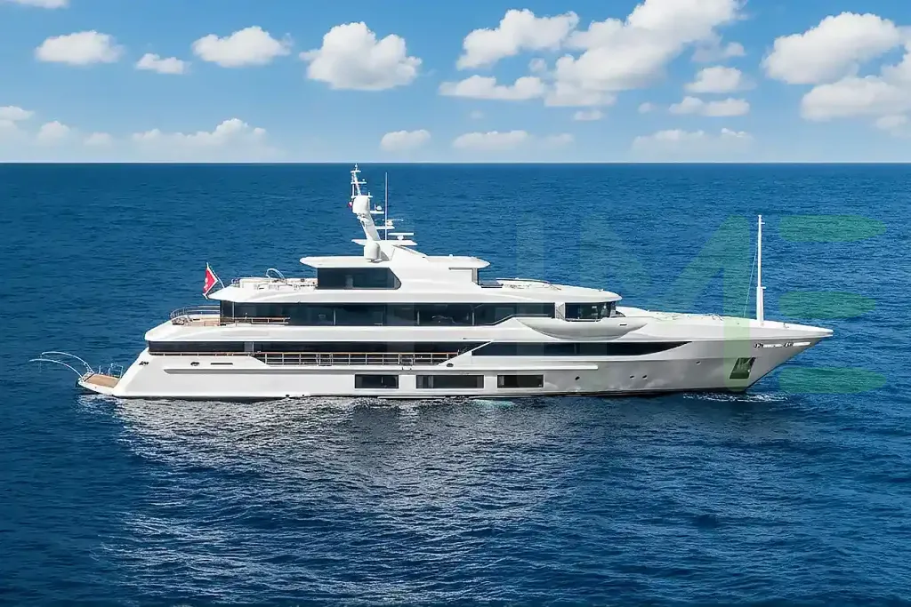 White Surpina yacht for sale and price, showing the details and features of the interior and exterior available for purchase from LIME Yachts and Brokerage located in Fort Lauderdale Florida.