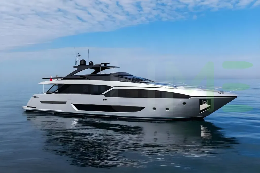 White T57 yacht for sale and price, showing the details and features of the interior and exterior available for purchase from LIME Yachts and Brokerage located in Fort Lauderdale Florida.