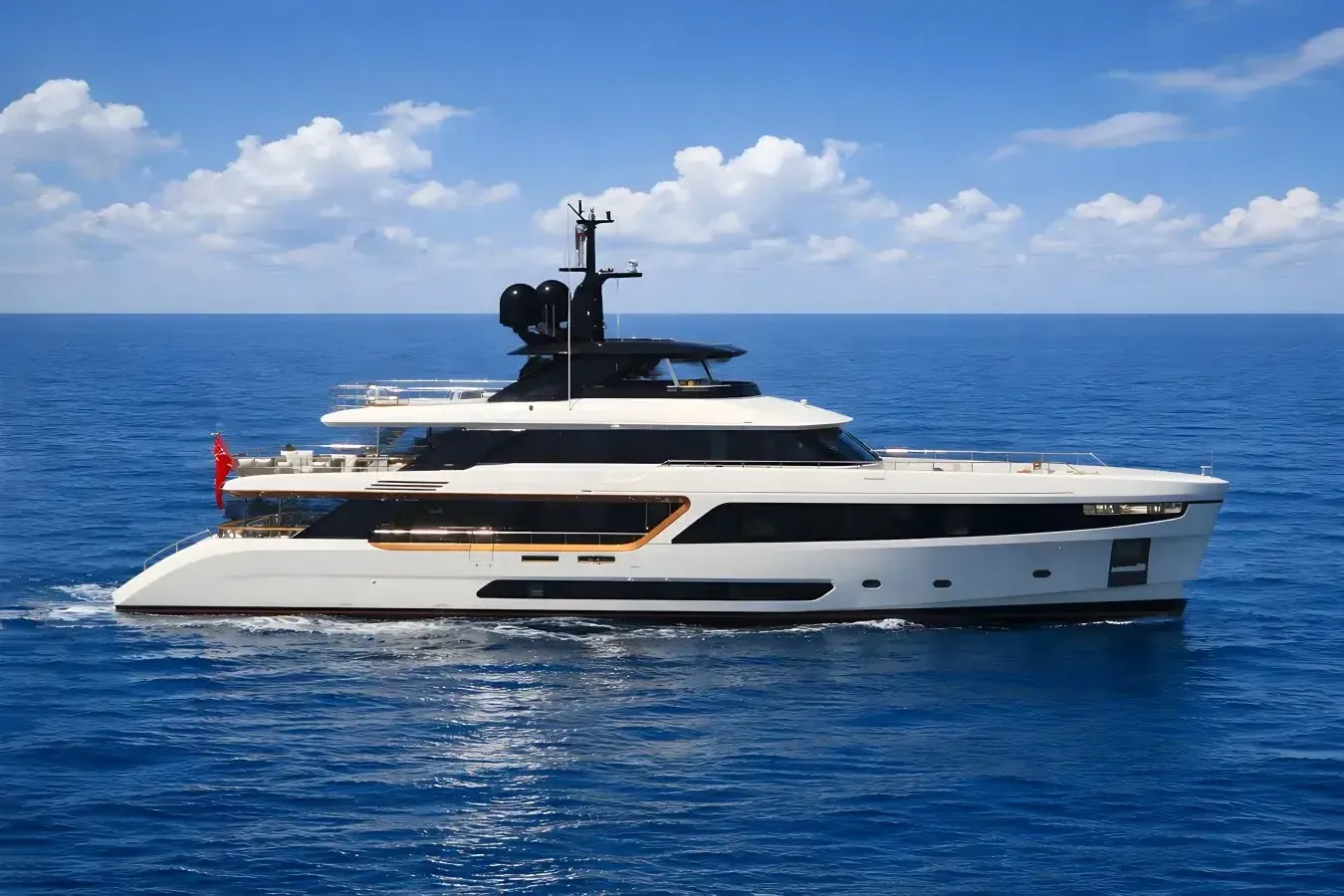 Tamali yacht, a 121 ft Benetti luxury superyacht underway, 36.9 meters, built in 2024.
