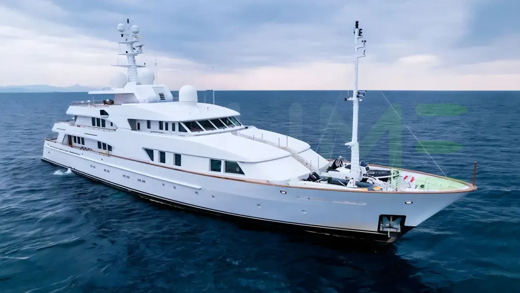White Tamteen yacht for sale and price, showing the details and features of the interior and exterior available for purchase from LIME Yachts and Brokerage located in Fort Lauderdale Florida.
