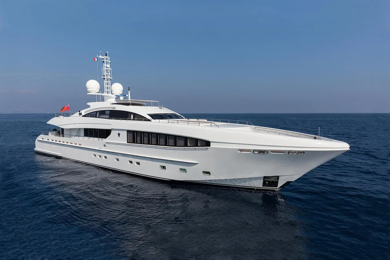 Taurica yacht, a 131 ft Heesen luxury superyacht underway, 40 meters, built in 2014.