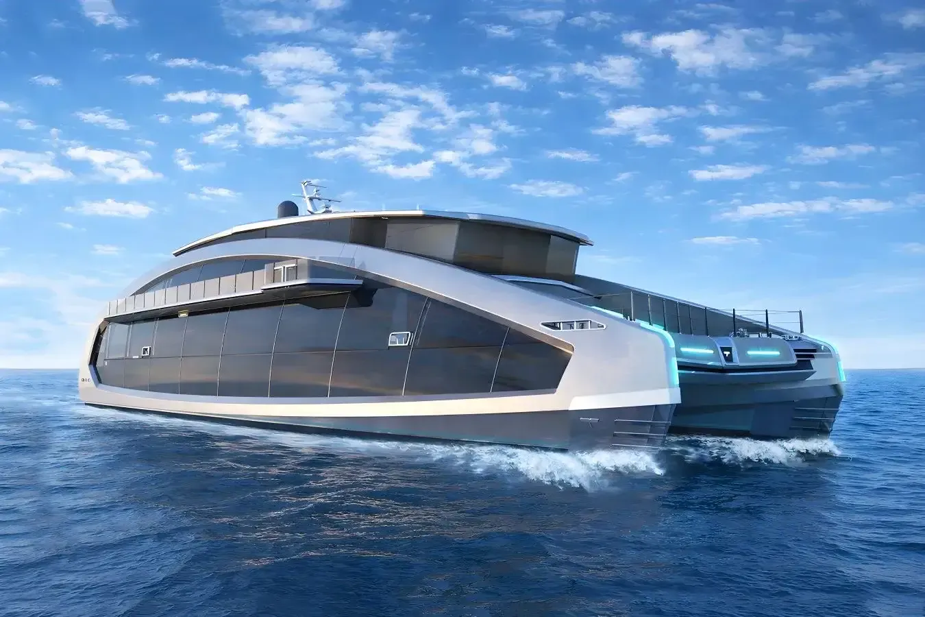 This Is It I yacht, a 142 ft Tecnomar luxury superyacht underway, 43.5 meters, built in 2024.