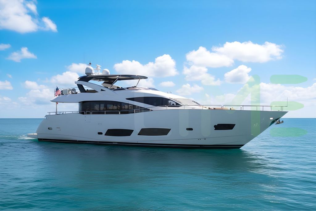 White This Time Next Year yacht - 92' (28m) Sunseeker offered by LIME Yachts and Brokerage of Ft Lauderdale, Florida.