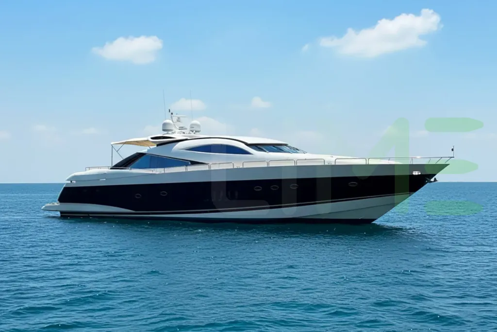White Timeless C yacht - 95' (28m) Sunseeker offered by LIME Yachts and Brokerage of Ft Lauderdale, Florida.