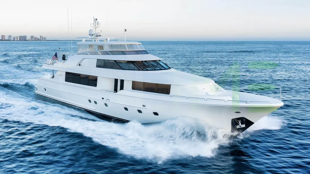 White TT Amore yacht for sale and price, showing the details and features of the interior and exterior available for purchase from LIME Yachts and Brokerage located in Fort Lauderdale Florida.
