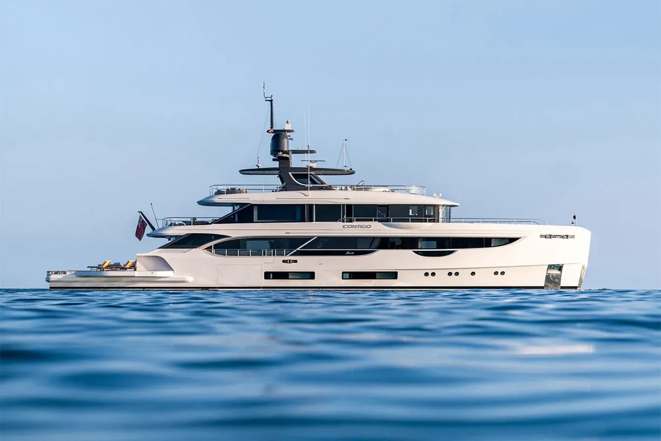 Wave yacht, a 133 ft Benetti luxury superyacht underway, 40.8 meters, built in 2024.