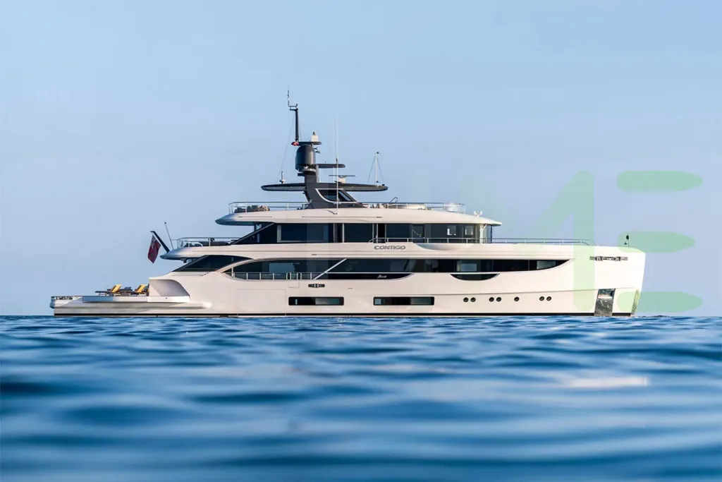 White Wave yacht for sale and price, showing the details and features of the interior and exterior available for purchase from LIME Yachts and Brokerage located in Fort Lauderdale Florida.