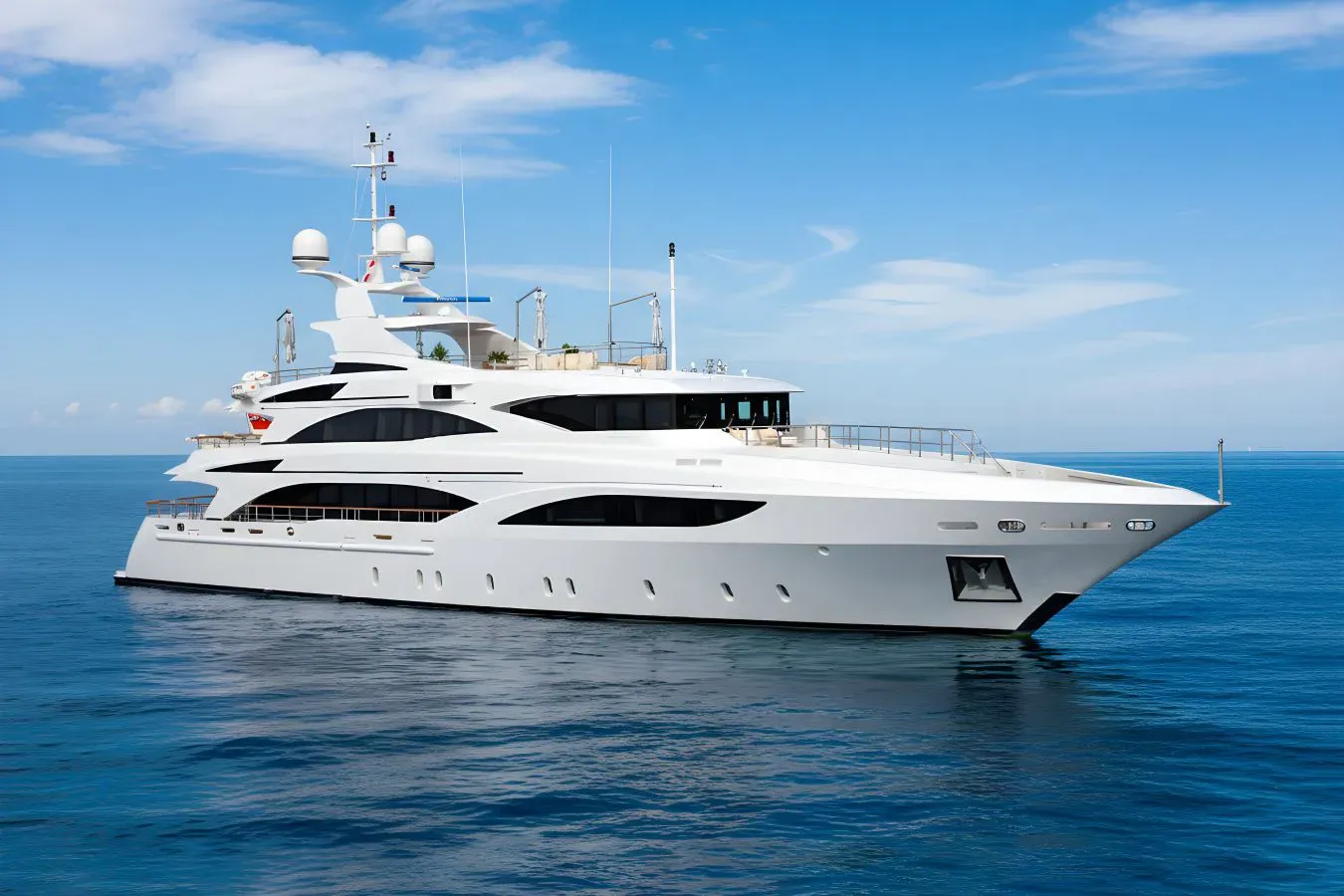 Wild Orchid I yacht, a 151 ft Benetti Yachts luxury superyacht underway, 46.05 meters, built in 2011.