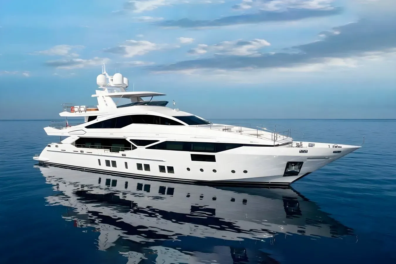 Wildcat yacht, a 137 ft Benetti Yachts luxury superyacht underway, 42 meters, built in 2016, 2023.