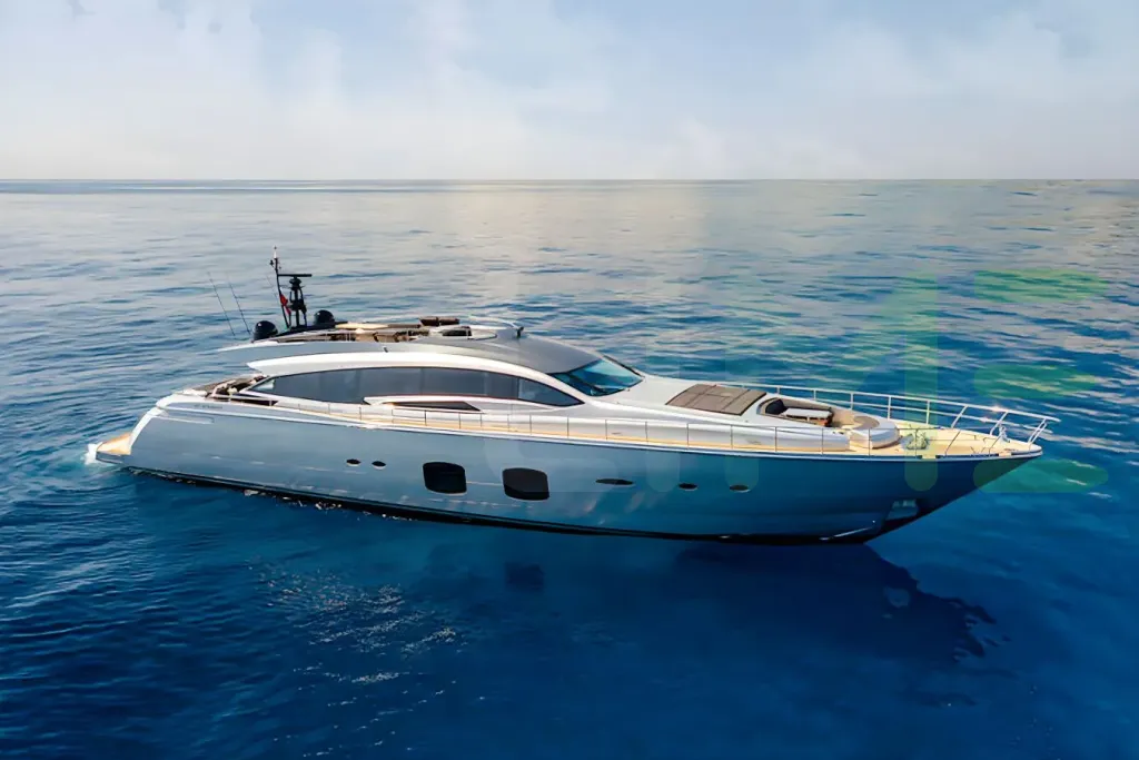 White X-Trem II yacht - 109' (33m) Pershing offered by LIME Yachts and Brokerage of Ft Lauderdale, Florida.