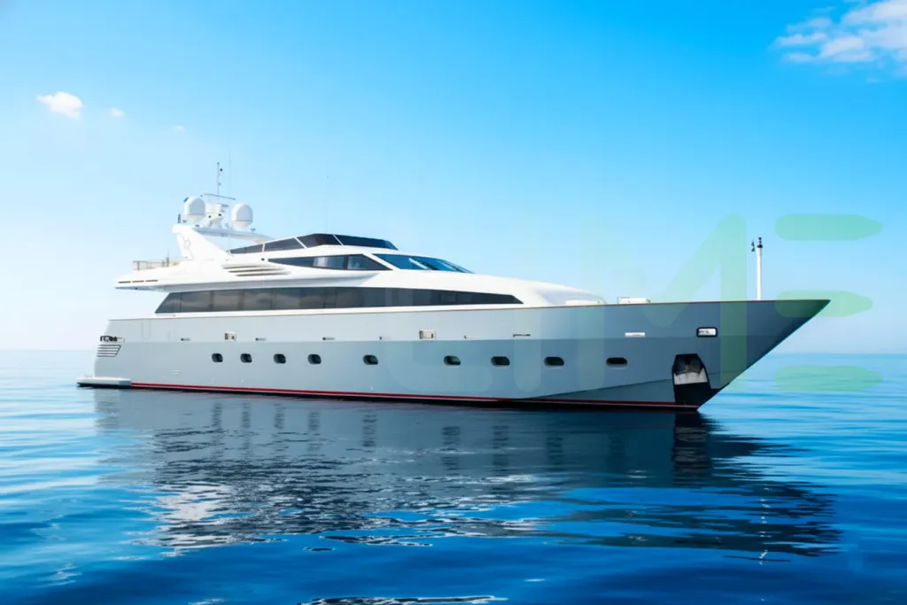 White Xanax yacht for sale and price, showing the details and features of the interior and exterior available for purchase from LIME Yachts and Brokerage located in Fort Lauderdale Florida.
