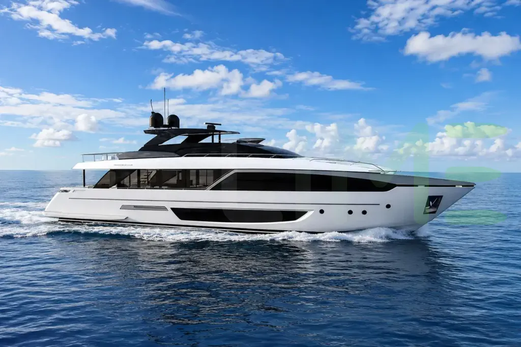 White Xeia yacht - 110' (33m) Riva offered by LIME Yachts and Brokerage of Ft Lauderdale, Florida.