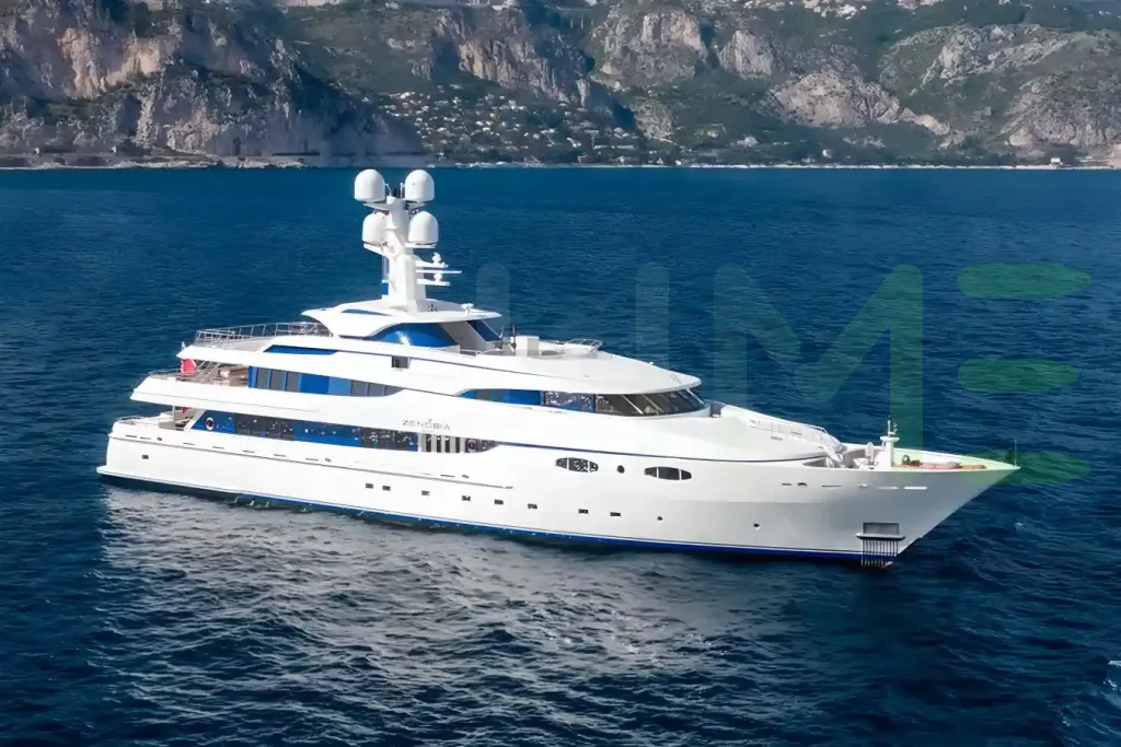 White Zenobia yacht - 187' (57m) Abeking - A&R offered by LIME Yachts and Brokerage of Ft Lauderdale, Florida.