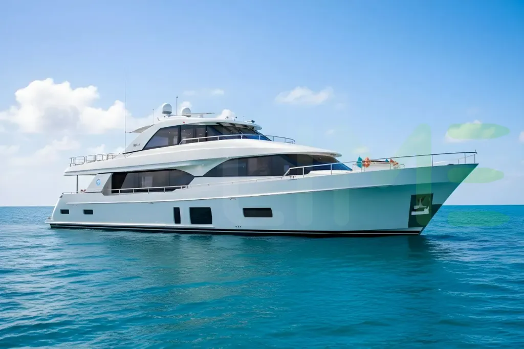 White Zephyr yacht for sale and price, showing the details and features of the interior and exterior available for purchase from LIME Yachts and Brokerage located in Fort Lauderdale Florida.