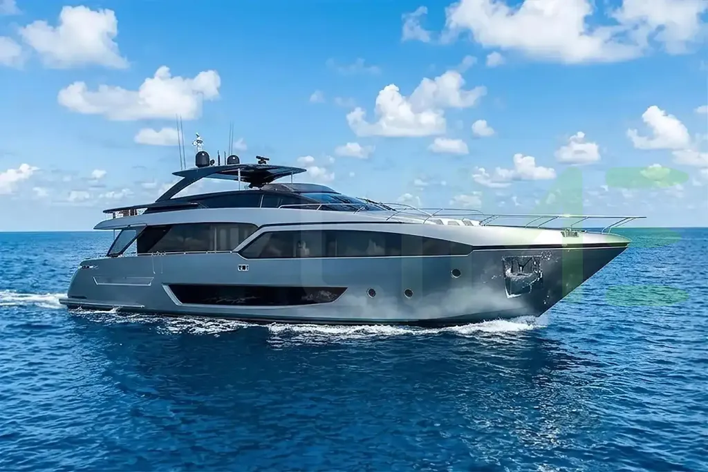 White Zuma yacht - 93' (28m) Riva offered by LIME Yachts and Brokerage of Ft Lauderdale, Florida.